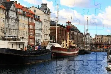 Nyhawn, Copenhagen, Denmark jigsaw puzzle