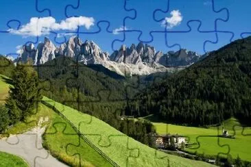 Val di Funes, Italy jigsaw puzzle