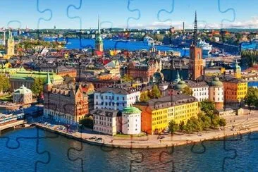 Aerial Panorama of Stockholm, Sweden jigsaw puzzle