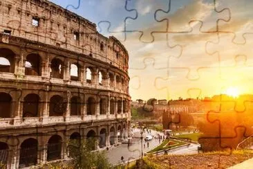 Coliseum at Sunset, Rome, Italy jigsaw puzzle