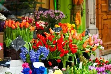 Mercado de flores de la calle