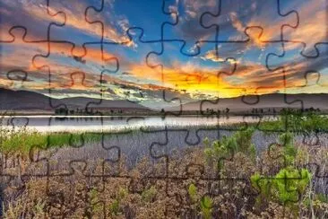 Sunrise Over a Lake jigsaw puzzle