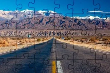 Scenic road, Northern Argentina jigsaw puzzle