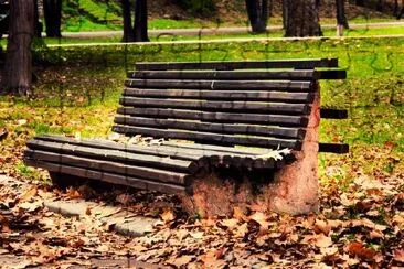 Banc dans le parc