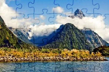 Cloudy Mountain Range jigsaw puzzle