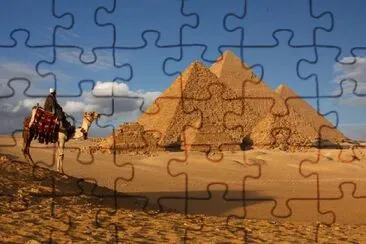 Pyramids and a Camel, Egypt jigsaw puzzle