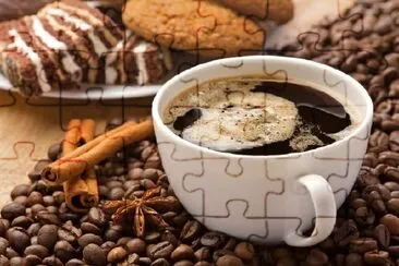 Coffee Cup and Sweets jigsaw puzzle