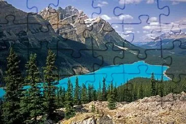 Punto di vista del lago Peyto, Canada