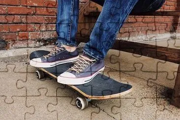 Skateboard jigsaw puzzle