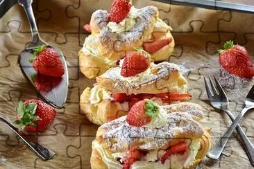 Eclair de morango