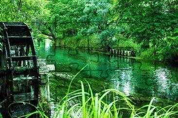 Water Wheel in Japan jigsaw puzzle