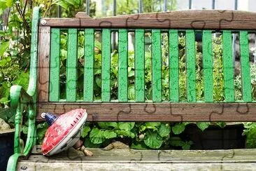 Green Park Bench jigsaw puzzle