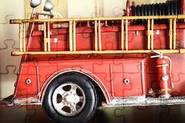 Czerwoni strażacy Fire Truck klasyczny model samochodu