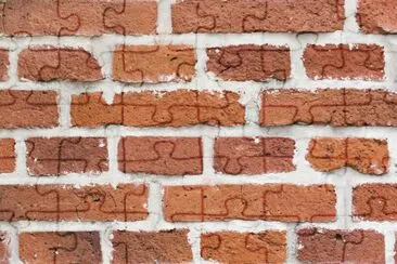 Wall of old bricks jigsaw puzzle