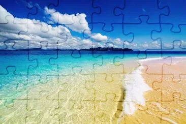 Tropical beach, Andaman Sea, Thailand jigsaw puzzle