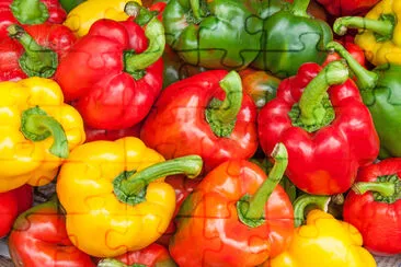 Colorful sweet bell peppers jigsaw puzzle