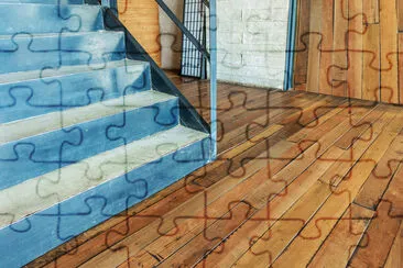 Stairway with Iron and Wooden Floor  jigsaw puzzle