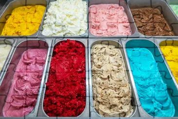 Bunte Eisdiele, Gourmet-Eis