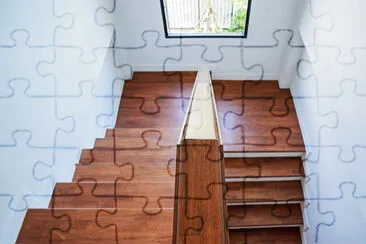 Wooden stairs jigsaw puzzle