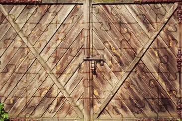 Texture of old wooden gate jigsaw puzzle