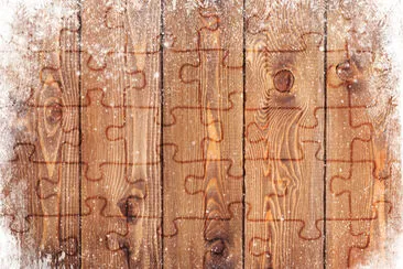 Textura de madera vieja con fondo de navidad de nieve