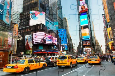 USA, New York City, June, 12-2018, Traffic on Time jigsaw puzzle