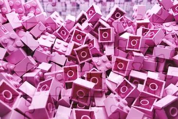 Mattoncini Lego rosa