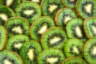 Lot de kiwis en tranches