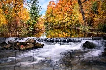 Paesaggio della cascata