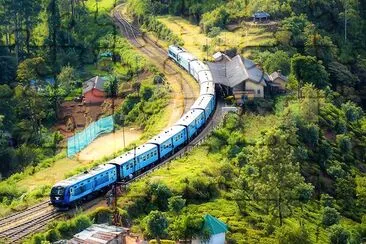 Ferrocarril en la montaña