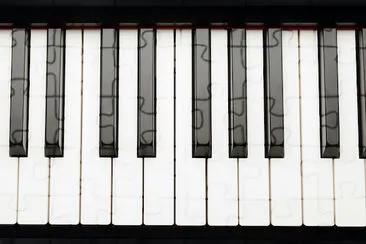 Clavier de piano à queue