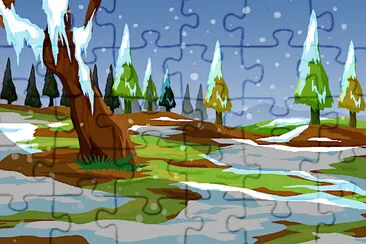 Snowy Mountain jigsaw puzzle