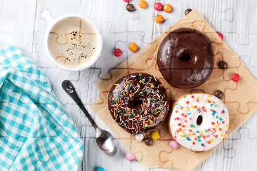 Donuts and Coffee jigsaw puzzle