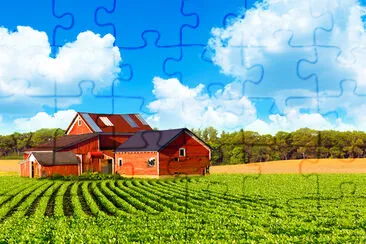 Sunny Farm Landscape jigsaw puzzle