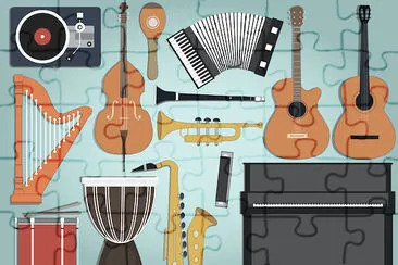 Ensemble d'instruments de musique