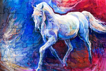 Peinture d'un cheval