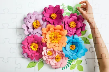 Fiori di carta colorati