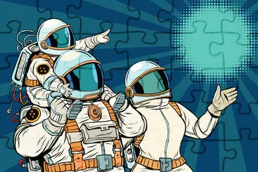 Astronaut Family jigsaw puzzle