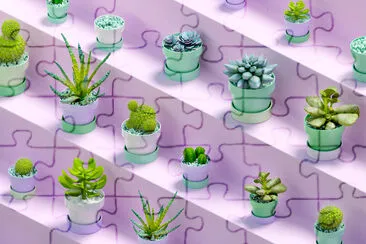 Multiple Cactuses jigsaw puzzle