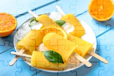 Orange popsicles jigsaw puzzle