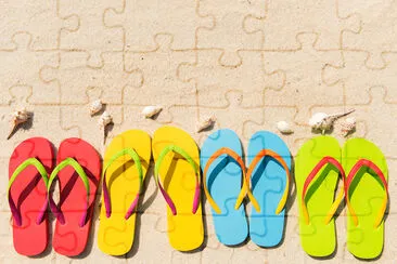 Summer Fun Flipflops jigsaw puzzle