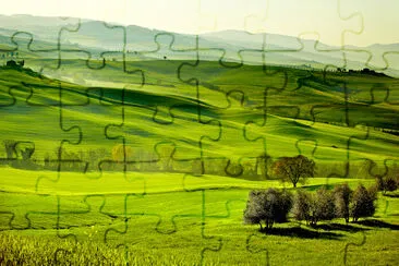 Campagna, San Quirico Orcia , Toscana, Italia