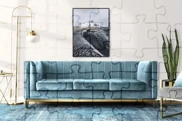 Chic modern living room jigsaw puzzle