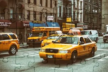 פאזל של Taxi Traffic, ניו יורק