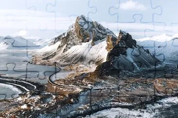 Eystrahorn mountain in Iceland jigsaw puzzle