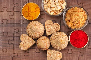 Healthy sweet peanuts and Jaggery Ladoo jigsaw puzzle