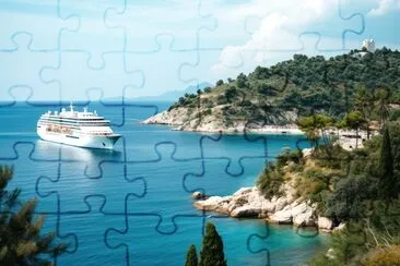 Yacht in a Bay jigsaw puzzle