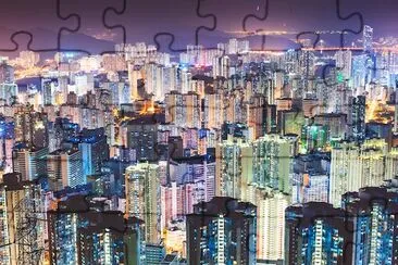 Skyscrapers of Hong Kong, China jigsaw puzzle