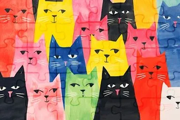 Kitties Purrfection jigsaw puzzle