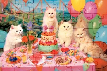 Fiesta De Cumpleaños De Gatos